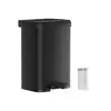 Image de Poubelle de cuisine 50L, Noir
