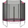 Image de Trampoline extérieur avec filet de protection, Rose / Ø 183 cm