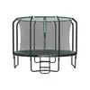 Image de Trampoline de jardin avec filet de sécurité, Vert Foncé / 305 x 76 cm