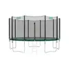 Image de Trampoline extérieur avec échelle et filet de protection, Vert Foncé / Ø 427 cm