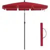 Image de Parasol avec sac de transport, Rouge / 2 x 1,25 m