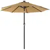 Image de Parasol de jardin avec LED, Taupe