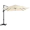 Image de Parasol déporté de jardin 3 x 3 m, Beige