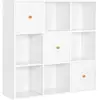 Image de Bibliothèque 9 cubes blanc