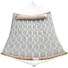 Image de Hamac en tissu matelassé, Losange Gris + Beige