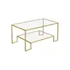 Image de Table basse à 2 niveaux, Doré