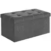 Image de Banc de Rangement 80L, Gris Foncé