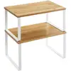 Image de Étagères de rangement pour épices, Boisée + Blanc