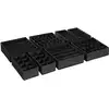 Image de 4 Boîtes de rangement pliable, Noir