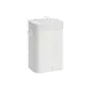Image de Panier à linge avec couvercle 72L en bambou pliable, Blanc
