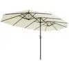 Image de Parasol large pour terrasse (460 x 270 cm), Beige