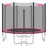 Image de Trampoline extérieur avec échelle et filet de protection, Rose / Ø 305 cm