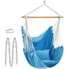 Image de Fauteuil suspendu avec 2 coussins, Bleu