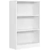 Image de Étagère de rangement à 3 niveaux, Blanc Nuage / 60 x 24 x 93 cm