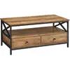 Image de Table basse design X, Marron