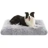 Image de Panier pour chien rembourrage moelleux, Gris Clair / 110 x 73cm