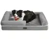 Image de Canapé pour chien orthopédique, Gris Clair / L 91 x l 71 x H 20 cm