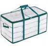 Image de Boîte de rangement pour décoration de Noël, Semi-Transparent + Vert