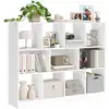 Image de Meuble de rangement avec compartiments ouverts, Blanc / 11 Cube (126L cm)