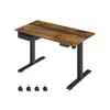 Image de Bureau réglable en hauteur, Marron Rustique + Noir