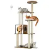 Image de Arbre à chat 165 cm multi-niveaux marron rustique
