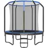 Image de Trampoline de jardin rond pour enfants, Bleu / 244 Diamètre cm