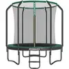 Image de Trampoline de jardin rond pour enfants, Vert Foncé / 244 Diamètre cm