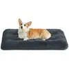 Image de Panier pour chien rembourrage moelleux, Gris Foncé / 95 x 60 cm