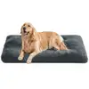 Image de Panier pour chien rembourrage moelleux, Gris Foncé / 122 x 74 cm