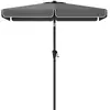 Image de Parasol rectangulaire 200 x 150 cm sans pied gris, Gris