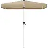 Image de Parasol rectangulaire 200 x 150 cm sans pied gris, Taupe