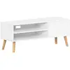 Image de Meuble TV montage facile, Blanc / 40 x 120 x 49 cm