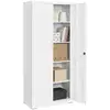 Image de Meuble de rangements avec 4 étagères, Blanc Grisâtre