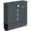 Image de Boîte aux lettres murale, Gris Anthracite / 11P x 37L x 37H cm