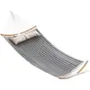 Image de Double hamac rembourré résistant, Gris + Beige
