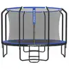 Image de Trampoline de jardin rond pour enfants, Bleu / 366 Diamètre cm