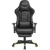 Image de Fauteuil Gaming accoudoirs 3D noir et rouge, Noir + Vert