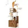 Image de Arbre à chat moderne 185 cm, Marron Rustique