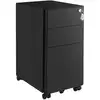 Image de Caisson de bureau mobile 3 tiroirs, Noir
