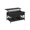 Image de Table basse avec plateau relevable, Gris Anthracite + Noir