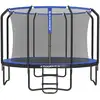Image de Trampoline de jardin rond pour enfants, Bleu / 305 Diamètre cm