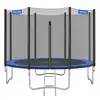 Image de Trampoline extérieur avec échelle et filet de protection, Bleu Foncé / Ø 366 cm