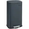 Image de Poubelle de cuisine 30L avec pédale, Gris verdâtre