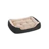 Image de Panier pour chien avec coussin réversible, Noir / 65 x 55 x 20 cm