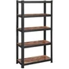 Image de Etagère de rangement en métal noir avec niveaux réglables - H175 cm - 75 cm X 30 cm X 150 cm - Noir