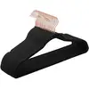 Image de Cintres en velours antiglisse, Noir / 20