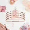 Image de Cintres en plastique antiglisse, Rose + Gris / Lot de 20