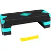 Image de Step de fitnesse avec bande élastique, Noir et Bleu