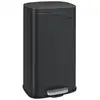 Image de Poubelle de cuisine 30L avec pédale, Noir