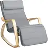 Image de Fauteuil à bascule réglable sur 5 niveaux, Gris Clair
